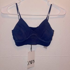 ZARA Size S Navy Bra / Tank
